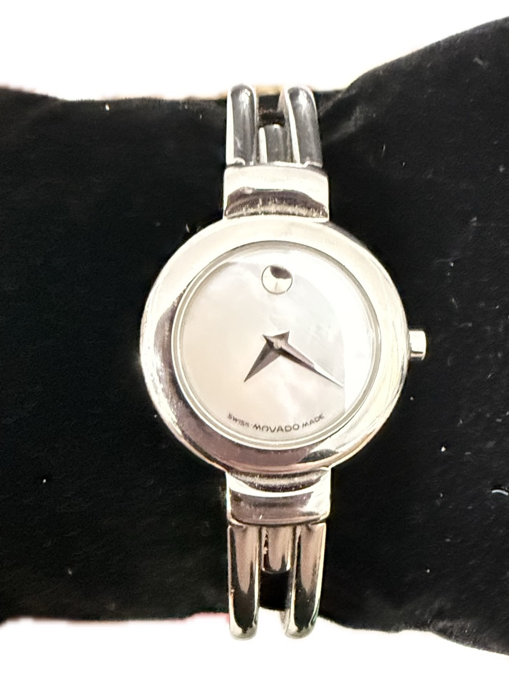 Movado Silver-Tone Women's Museum Dial Bangle Watch